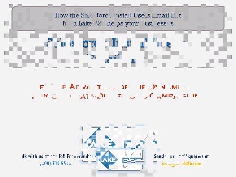 Direct Marketing with Salesforce Install Users Mailing Lists