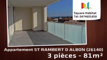 A vendre - Appartement - ST RAMBERT D ALBON (26140) - 3 pièces - 81m²
