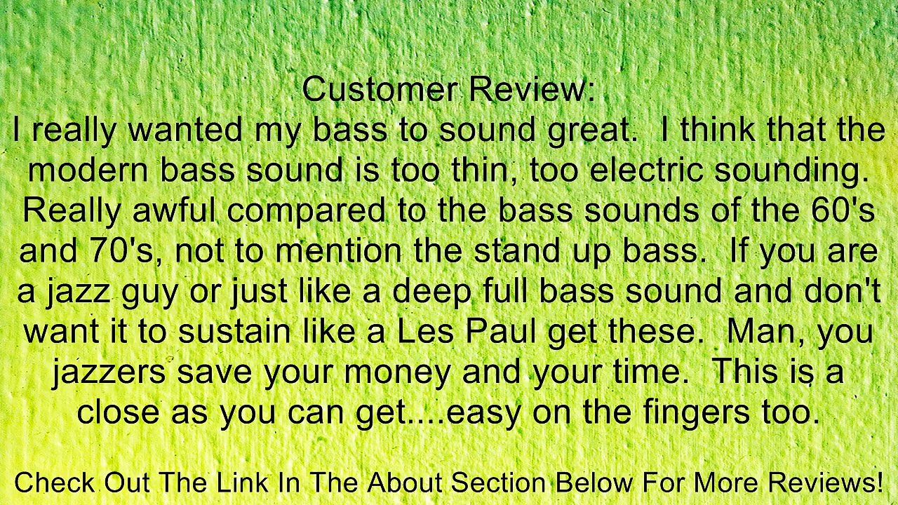 D'Addario ETB92 Tapewound Bass Guitar Strings, Medium, 50105, Long