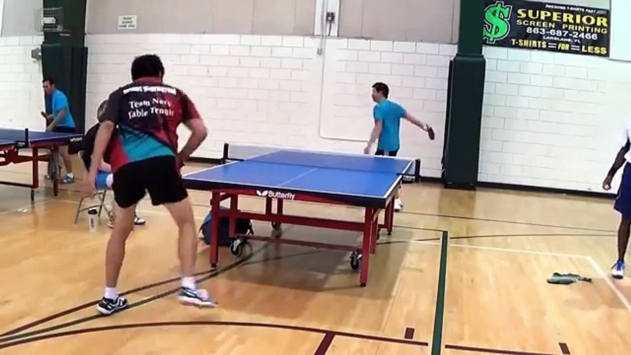 Masa tenisinde inanılmaz hareket