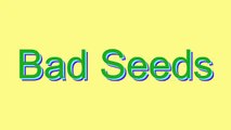 How to Pronounce Bad Seeds