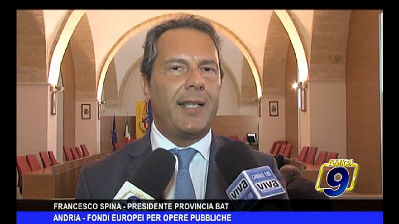 ANDRIA | Fondi europei per le opere pubbliche