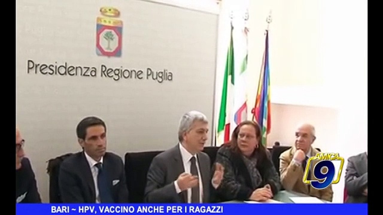 BARI | HPV, il vaccino anche per i ragazzi