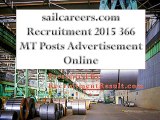 sailcareers.com Recruitment 2015 366 MT Posts Advertisement