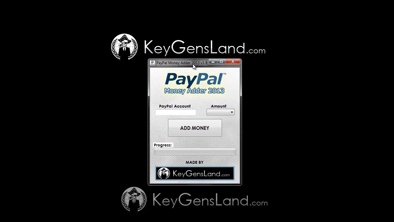 Paypal Money Adder v1.9 Generator *UPDATED*