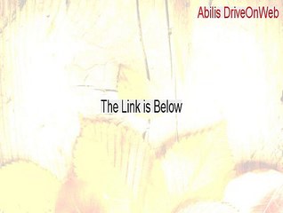 Abilis DriveOnWeb Cracked - Abilis DriveOnWebabilis driveonweb (2015)