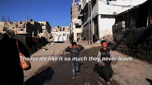 Partir en vacances à Gaza? par Banksi