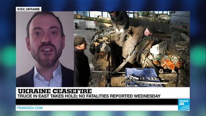 UKRAINE - Country witnesses first 24 hours with no casualties