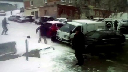 Гололед во Владивостоке - ДТП 25.02.2015