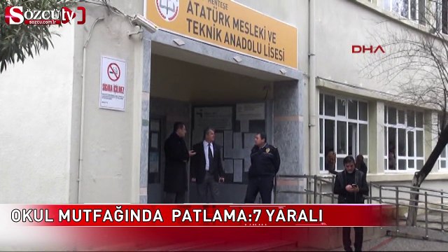 Okul mutfağında patlama: 7 öğrenci yaralı