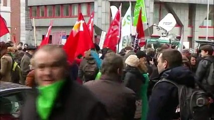 Manifestations contre les exclusions du chômage