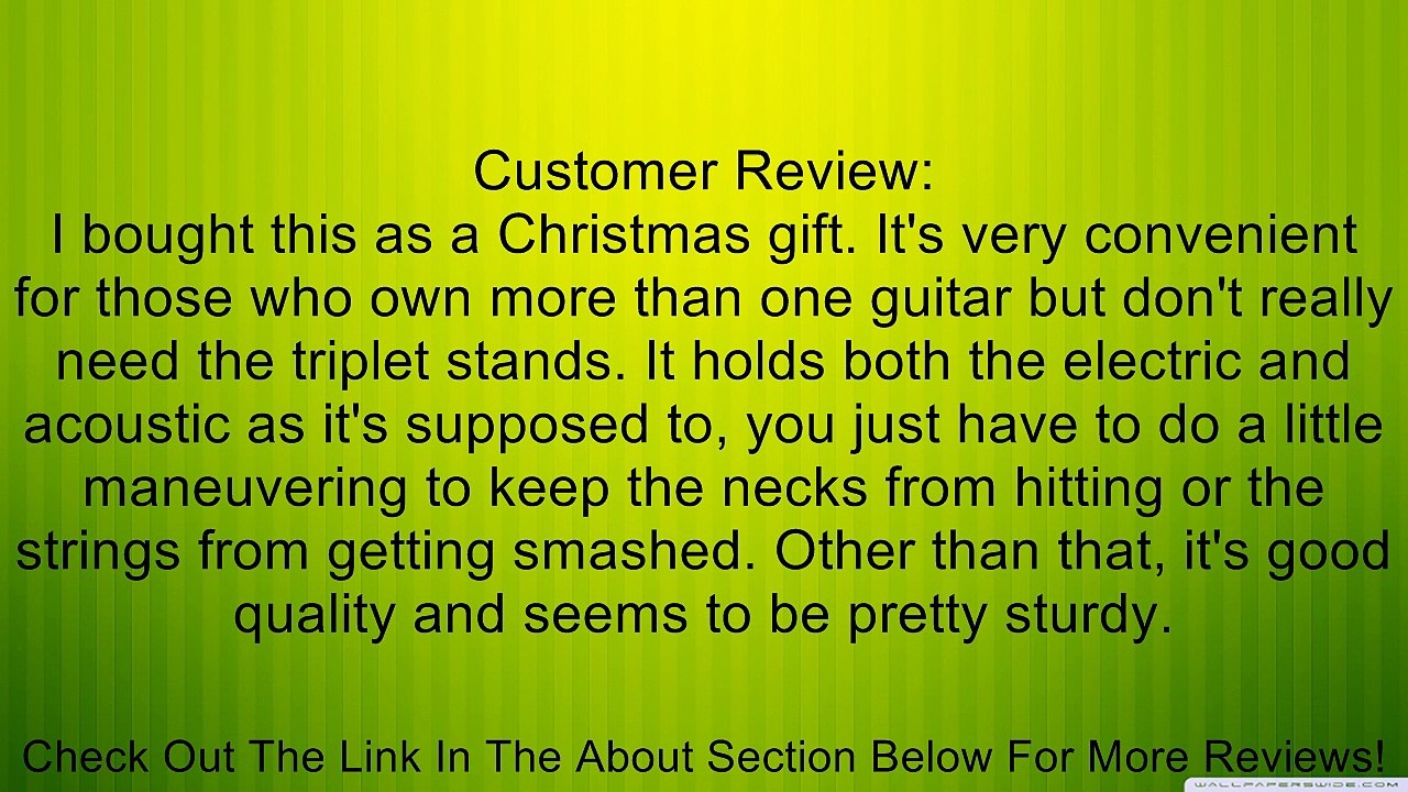 OnStage GS7462DB Double Electric and Acoustic Guitar Stand Review