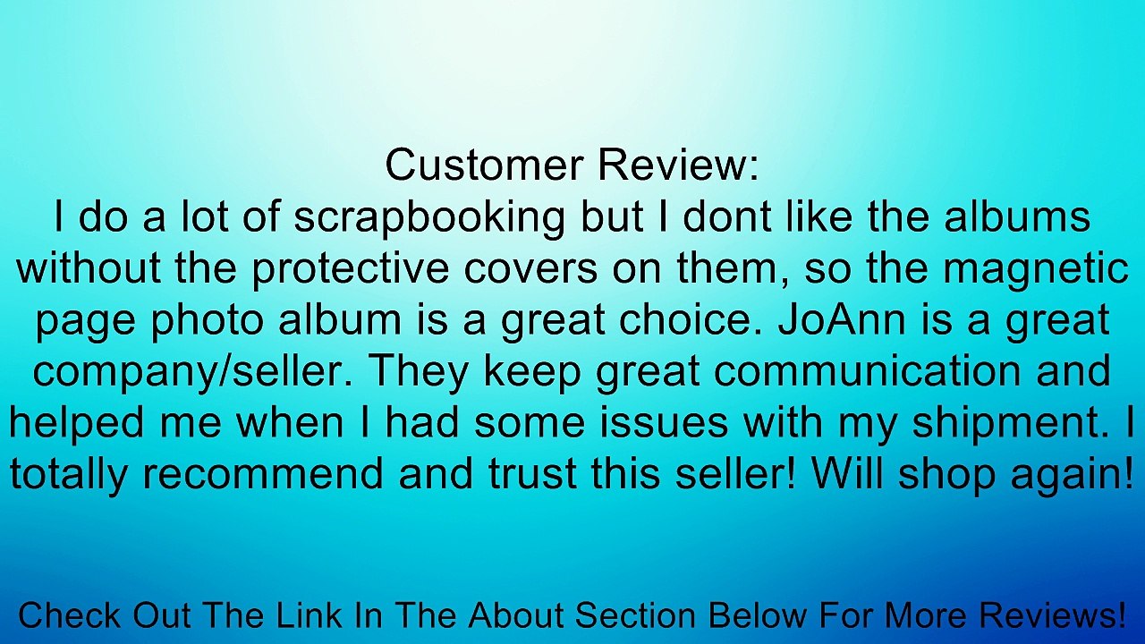Magnetic Page Photo Album 10''x11 1/2'' Review