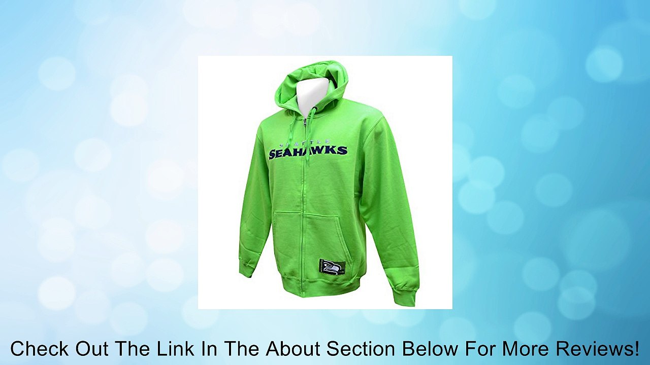 Seattle Seahawks Lime Green Classic Heavyweight VI Full Zip Fleece Hoody (XL) Review