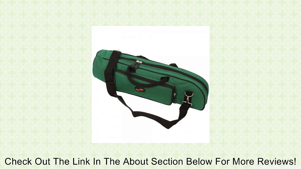 E-MART High-grade Nylon Trumpet Soft Case Bodycross Portable Dual Purpose Gig Bag Dark Green Review