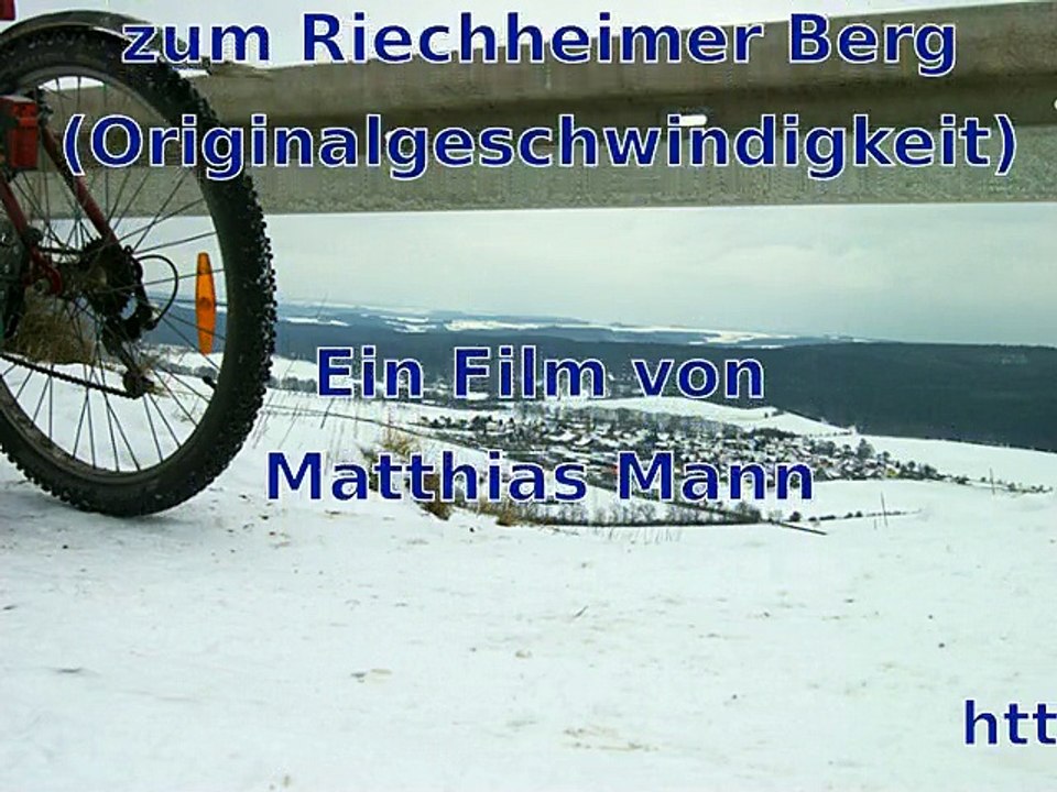 Mit dem Mountainbike von Erfurt zum Riechheimer Berg (Originalgeschwindigkeit)