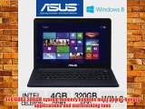 ASUS X401A-BCL0705Y 14 Ultrabook Notebook 1.8GHz Intel Processor 4GB DDR3 SDRAM 320GB Hard