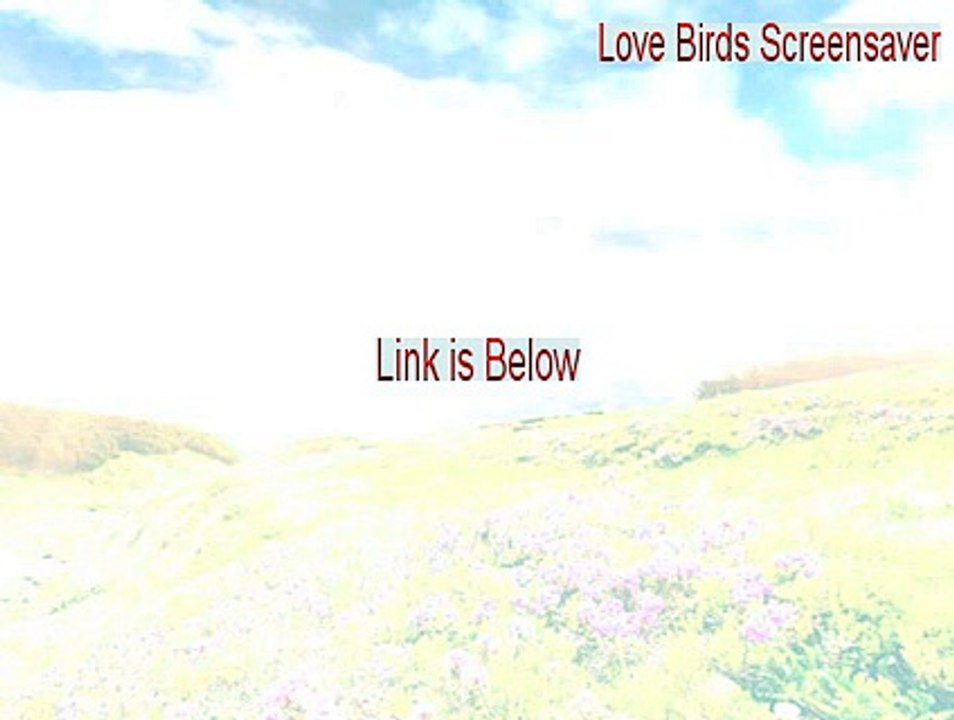 Love Birds Screensaver Serial - Legit Download