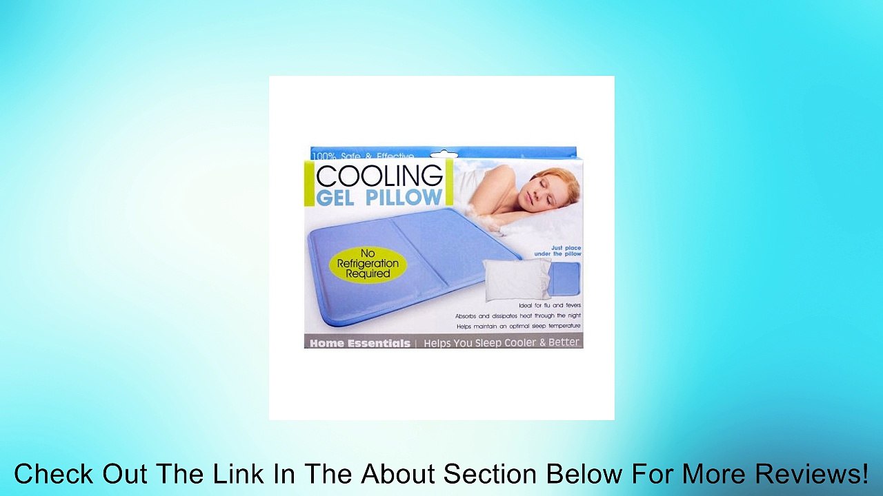 Home Essentials Cooling Gel Pillow Insert Comfort Pad Review video