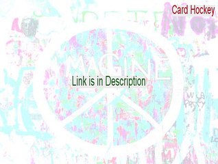 Card Hockey Cracked - hockey card template (2015)