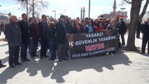 Sivas'ta 'İç Güvenlik Yasa Tasarısı' Protestosu