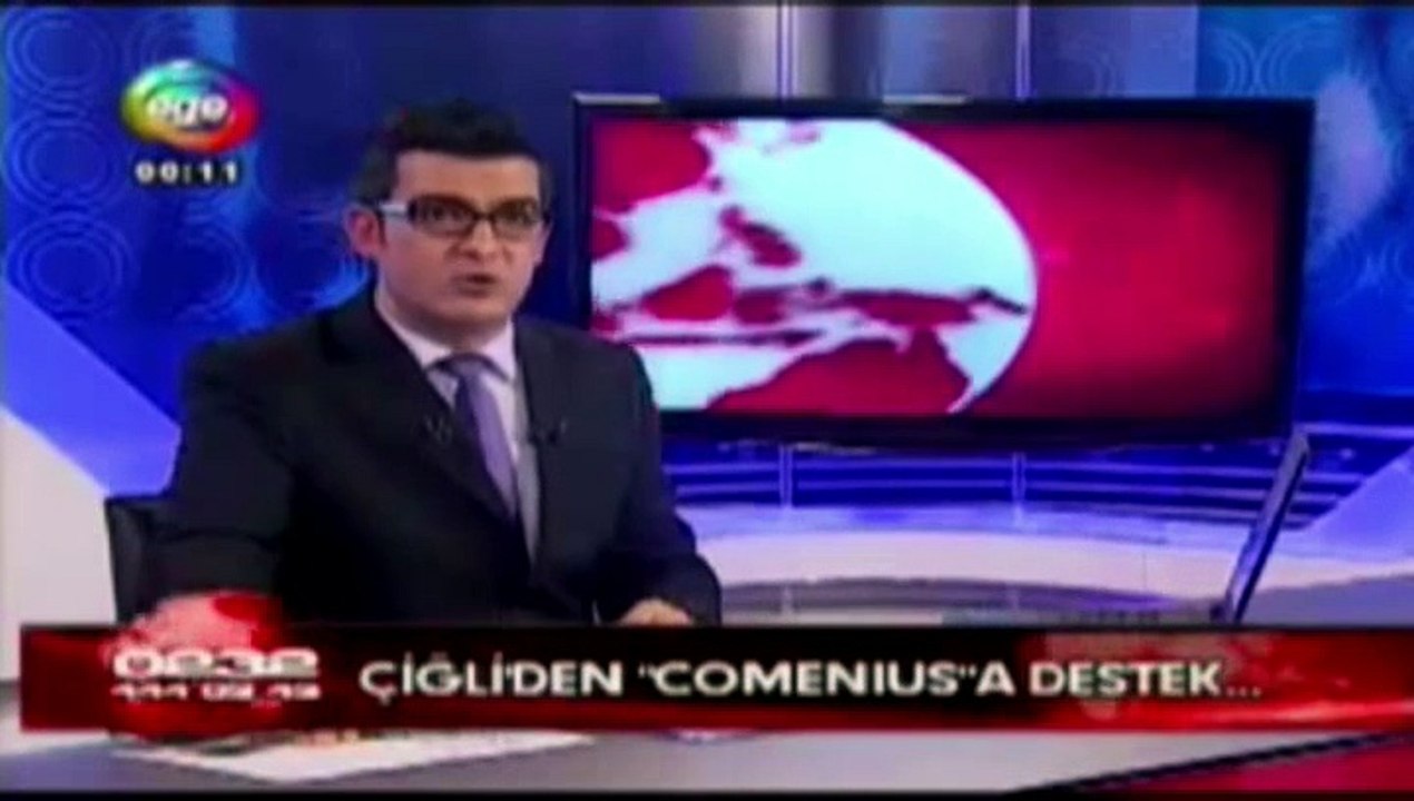 Ege Tv'de yayınlanan '' Kültür buluşmasına Çiğli Belediyesi'nden destek '' haberi.