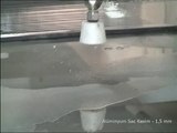 With a waterjet cutting machine, aluminum sheet cutting video