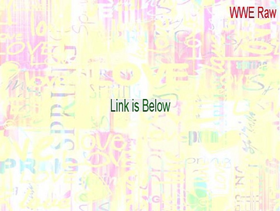 WWE Raw Full Download - Download Now (2015)