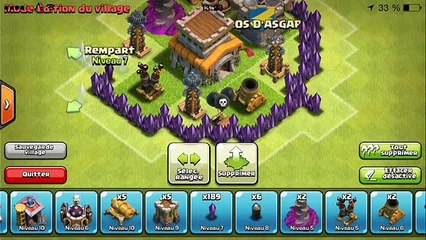 Village défensif HDV 8 Clash of Clans