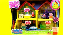 Play Doh Peppa Pig Mini Pizzeria Shop Playdough Pizza George and Grandpa Pig Toys