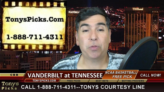 Tennessee Volunteers vs. Vanderbilt Commodores Free Pick Prediction NCAA College Basketball Odds Preview 2-26-2015