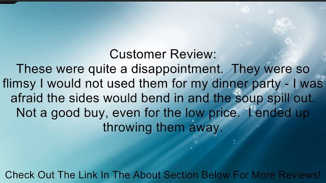 12 Oz Clear Plastic Bowls - 40 Ct Review