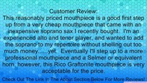 Rico Graftonite Soprano Sax Mouthpiece, B5 Review