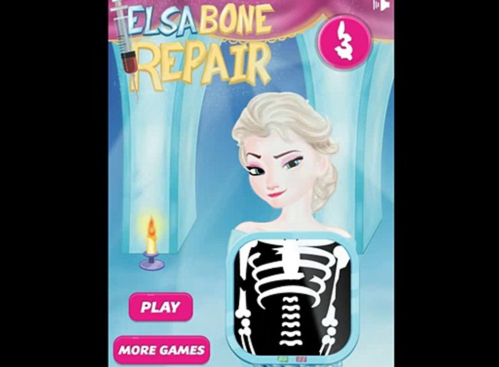 Elsa Bone Repair Game - Frozen Elsa in hospital after accident with multiple broken bones