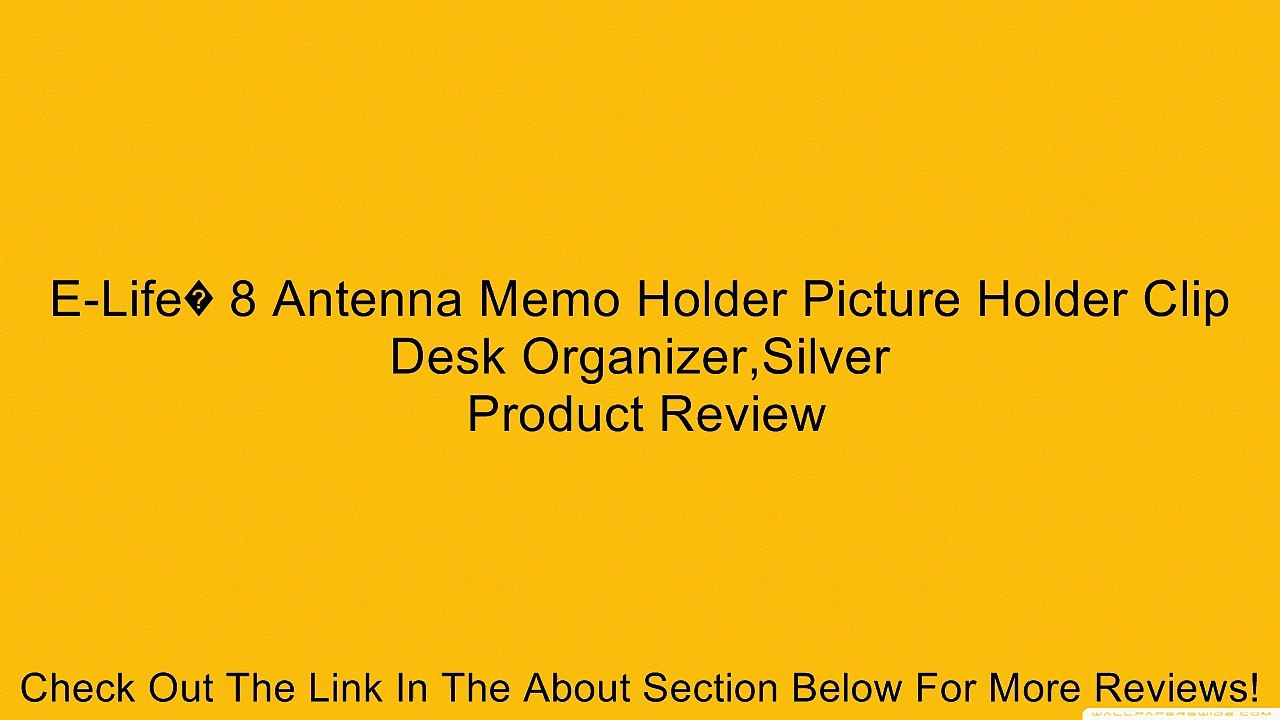 E-Life� 8 Antenna Memo Holder Picture Holder Clip Desk Organizer,Silver Review