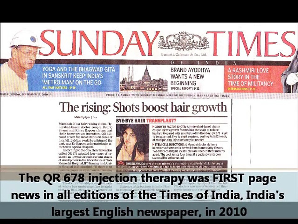 Best Hair Growth Treatment in Mumbai India | QR 678 | Hair Fall Solution - Dr. Debraj Shome