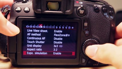 EOS 70D Training Video Part 4 - Menu Tour - Live View Menu