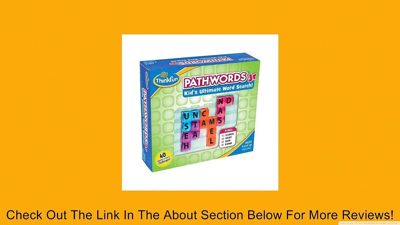 Thinkfun Pathwords Jr Puzzle Review