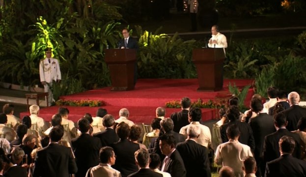 Déclaration conjointe à la presse avec Benicio Aquino III , président des Philippines