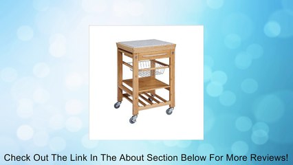 Linon Bamboo and Granite Kitchen Cart Review