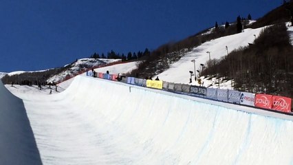 Toto Krief lors des trainings à Park City