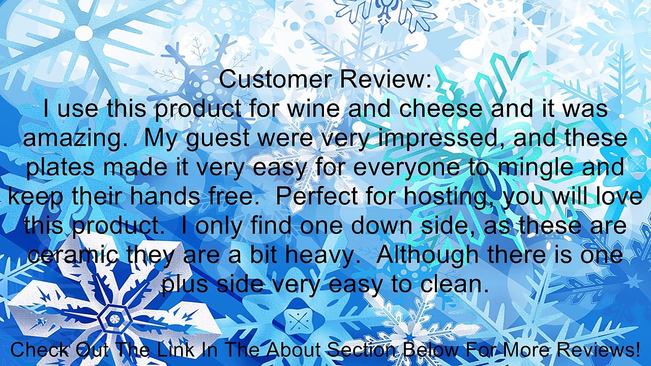 True Fabrications Ceramic Buffet  Plates, Set of 4 Review