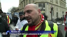 Environ 150 salariés des abattoirs AIM manifestent à Paris