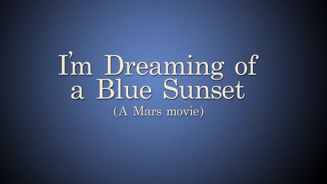 Un coucher de soleil... depuis Mars !