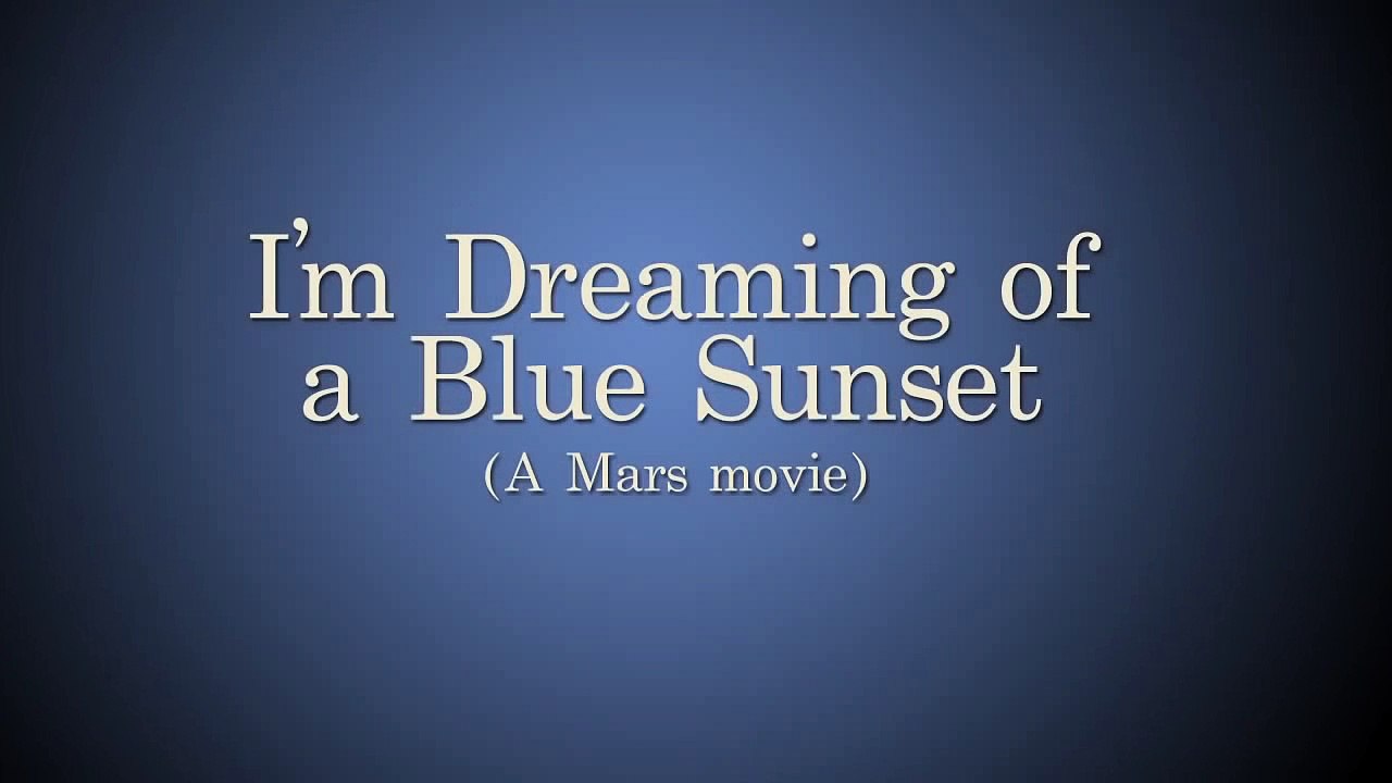 Un coucher de soleil... depuis Mars !