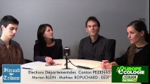 PEZENAS - 2015 - DEPARTEMENTALES - L'interview de  la LISTE ECOLOGISTES CITOYENS et SOLIDAIRES du CANTON de PEZENAS .