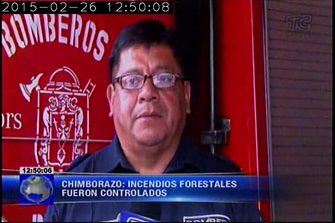 Incendio forestal en Chimborazo