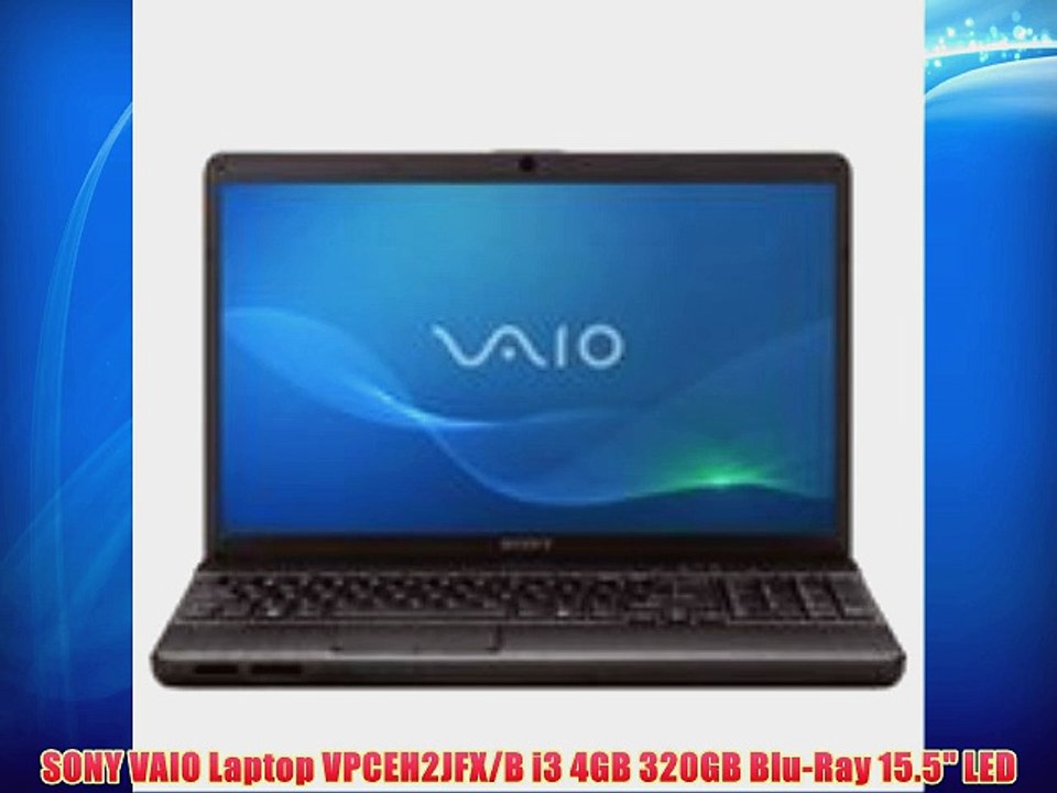 SONY VAIO Laptop VPCEH2JFX/B i3 4GB 320GB Blu-Ray 15.5 LED