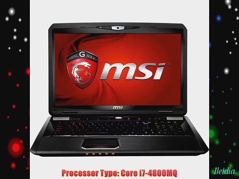 MSI GT70 Dominator-894 17-Inch Notebook (2.70 GHz Intel Core i7-4800MQ processor 12 GB DDR3L