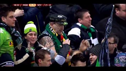 Goal Xhaka - B. Moenchengladbach 1-1 Sevilla - 26-02-2015